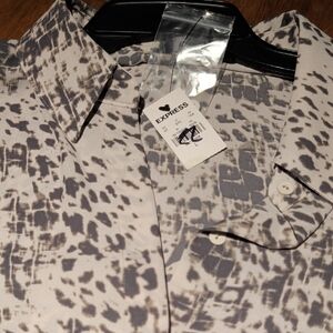 Express Barcode Label - Black and White